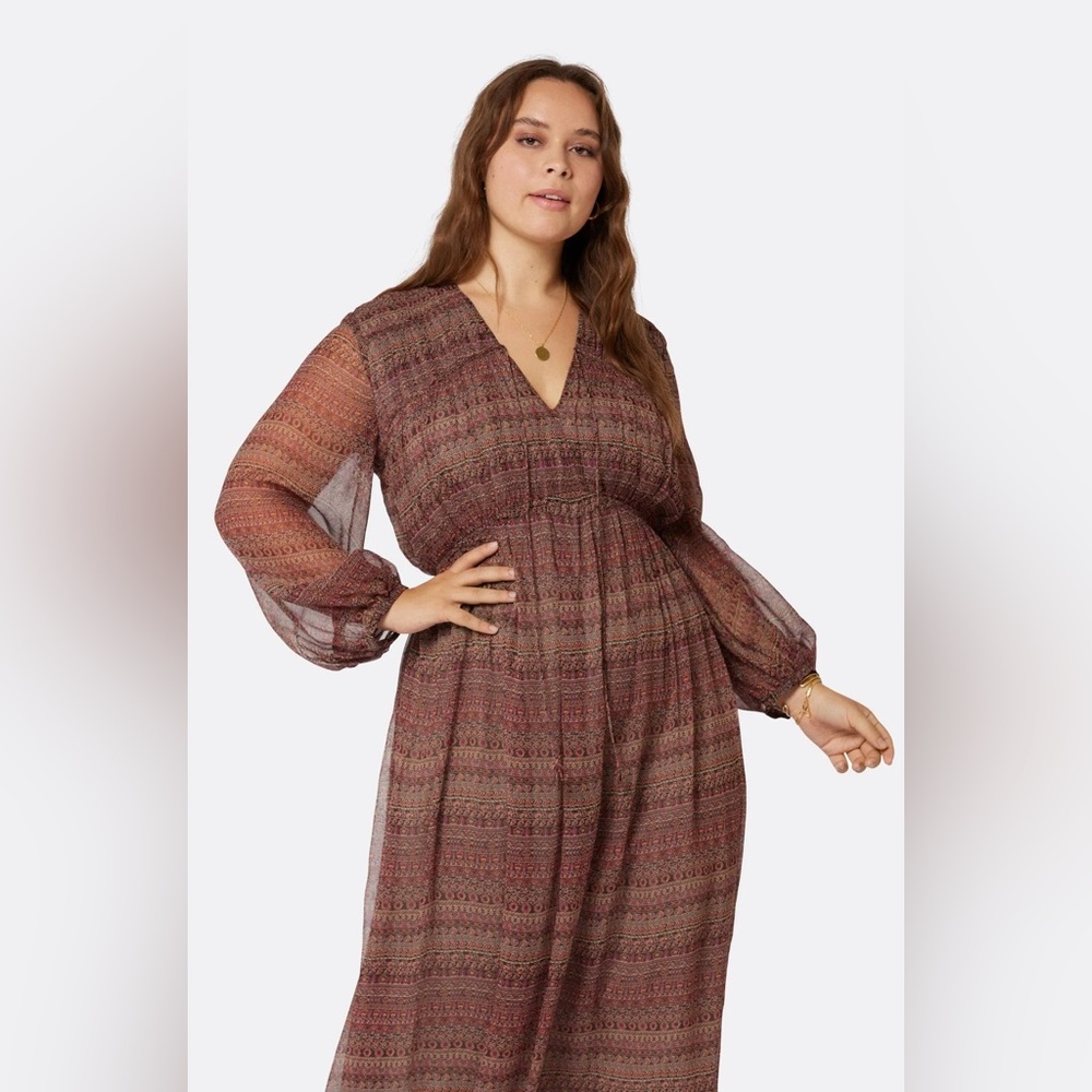NWT JOIE Alquina MIDI Silk Dress - Picture 15 of 16